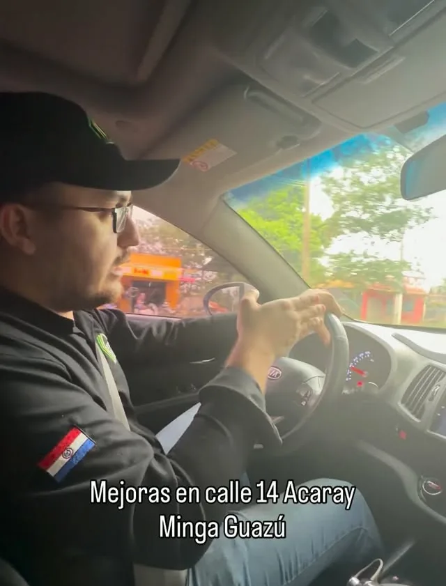 Mejoras en la calle 14 Acaray, Minga Guazú