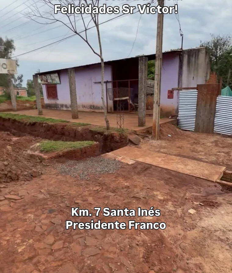 Casa construida por un cliente en Km 7 Santa Inés, Presidente Franco